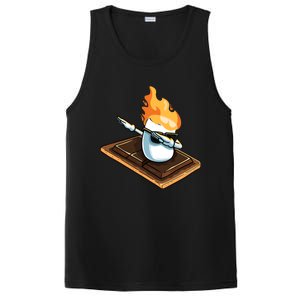 Dabbing Marshmallow Funny Smores Camping Dab Camper Gifts PosiCharge Competitor Tank