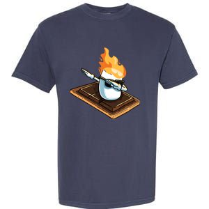 Dabbing Marshmallow Funny Smores Camping Dab Camper Gifts Garment-Dyed Heavyweight T-Shirt