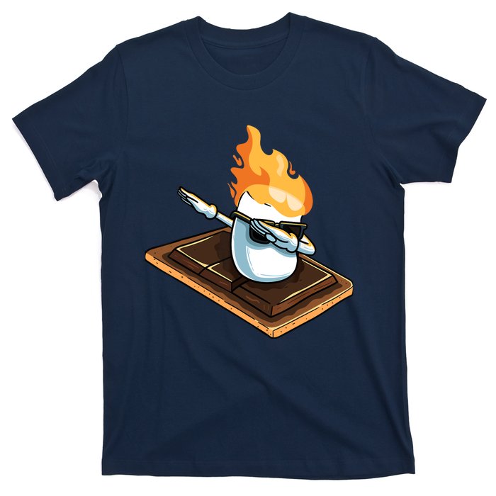 Dabbing Marshmallow Funny Smores Camping Dab Camper Gifts T-Shirt