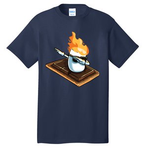 Dabbing Marshmallow Funny Smores Camping Dab Camper Gifts Tall T-Shirt