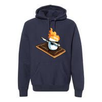 Dabbing Marshmallow Funny Smores Camping Dab Camper Gifts Premium Hoodie