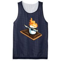 Dabbing Marshmallow Funny Smores Camping Dab Camper Gifts Mesh Reversible Basketball Jersey Tank