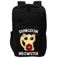 Dungeon Meowster Funny Nerdy Cat D20 RPG Fantasy Game Master Impact Tech Backpack