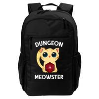 Dungeon Meowster Funny Nerdy Cat D20 RPG Fantasy Game Master Backpack
