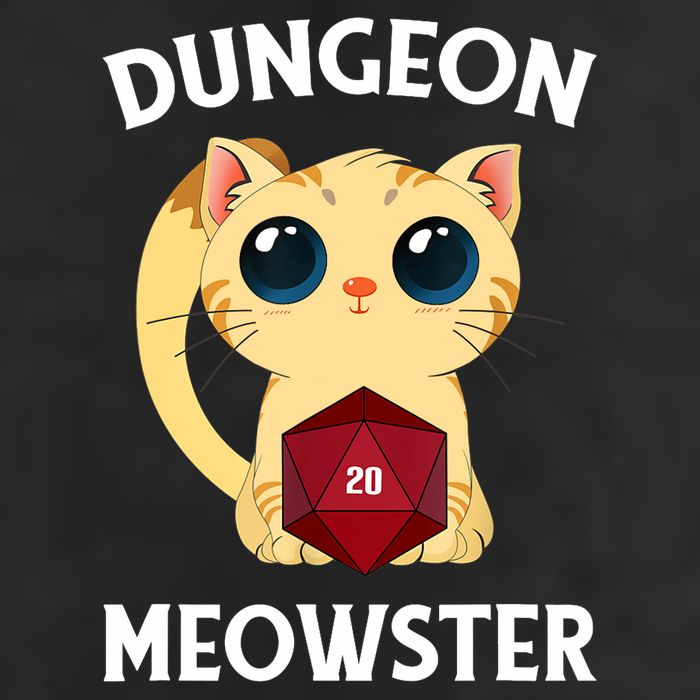 Dungeon Meowster Funny Nerdy Cat D20 RPG Fantasy Game Master Adult Drive Performance Visor