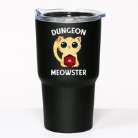 Dungeon Meowster Funny Nerdy Cat D20 RPG Fantasy Game Master Tumbler