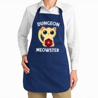 Dungeon Meowster Funny Nerdy Cat D20 RPG Fantasy Game Master Apron