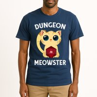 Dungeon Meowster Funny Nerdy Cat D20 RPG Fantasy Game Master Tall T-Shirt