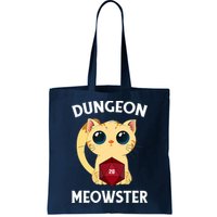 Dungeon Meowster Funny Nerdy Cat D20 RPG Fantasy Game Master Bag