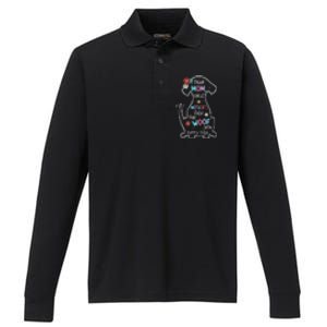 Dear Mom Forget Mother's Day I Woof You Every Day Dog Lover Performance Long Sleeve Polo