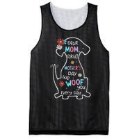 Dear Mom Forget Mother's Day I Woof You Every Day Dog Lover Mesh Reversible Basketball Jersey Tank