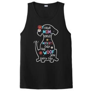 Dear Mom Forget Mother's Day I Woof You Every Day Dog Lover PosiCharge Competitor Tank