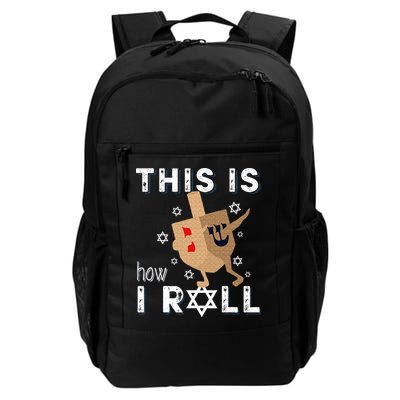 Dreidel Menorah Funny Hanukkah Gift This Is How I Roll  Backpack