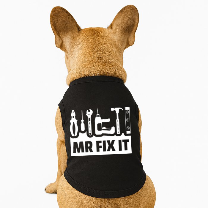 Dad Mr Fix It Funny Fathers Day For Father Of A Son Daddy Doggie Tank