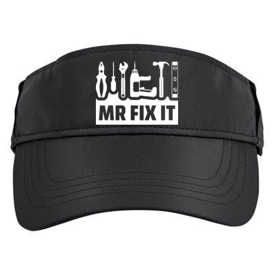 Dad Mr Fix It Funny Fathers Day For Father Of A Son Daddy Adult Drive Performance Visor