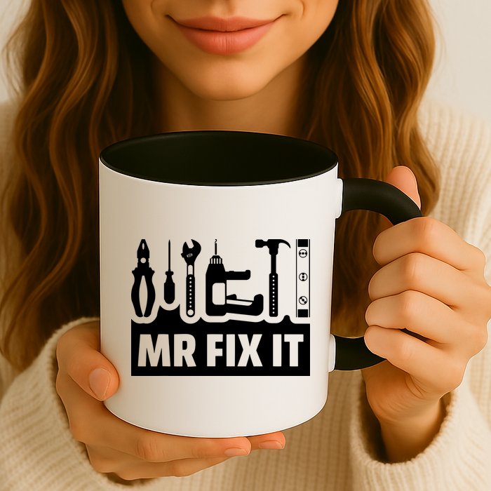 Dad Mr Fix It Funny Fathers Day For Father Of A Son Daddy Mug