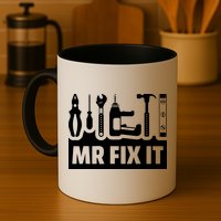 Dad Mr Fix It Funny Fathers Day For Father Of A Son Daddy Mug