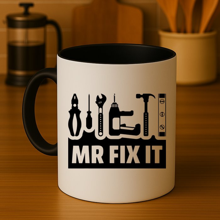 Dad Mr Fix It Funny Fathers Day For Father Of A Son Daddy Mug