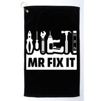 Dad Mr Fix It Funny Fathers Day For Father Of A Son Daddy Golf Towel