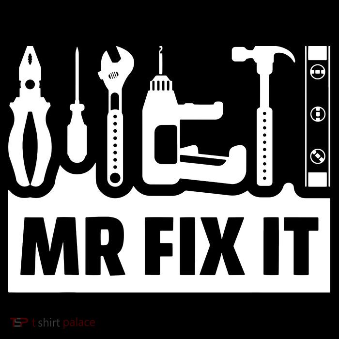 Dad Mr Fix It Funny Fathers Day For Father Of A Son Daddy Cropped Pullover Crew