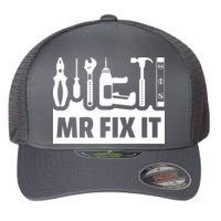 Dad Mr Fix It Funny Fathers Day For Father Of A Son Daddy Flexfit Unipanel Trucker Cap