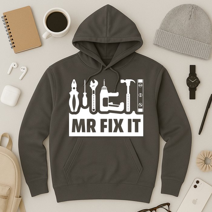 Dad Mr Fix It Funny Fathers Day For Father Of A Son Daddy Hoodie