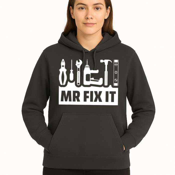Dad Mr Fix It Funny Fathers Day For Father Of A Son Daddy Hoodie
