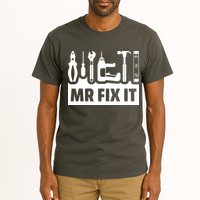 Dad Mr Fix It Funny Fathers Day For Father Of A Son Daddy Tall T-Shirt