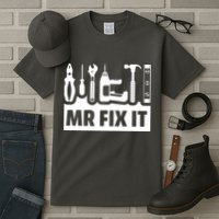 Dad Mr Fix It Funny Fathers Day For Father Of A Son Daddy Tall T-Shirt