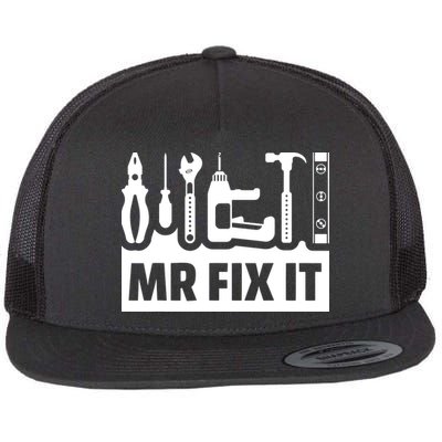 Dad Mr Fix It Funny Fathers Day For Father Of A Son Daddy Flatbill Hat