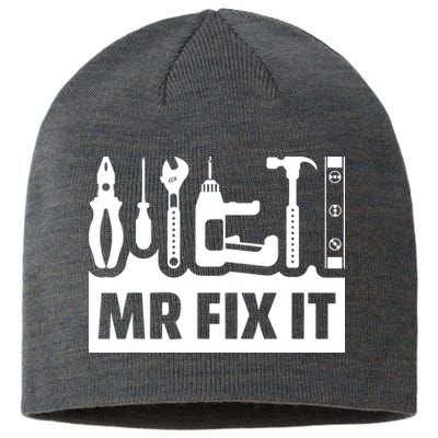 Dad Mr Fix It Funny Fathers Day For Father Of A Son Daddy Sustainable Beanie