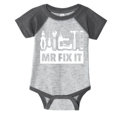 Dad Mr Fix It Funny Fathers Day For Father Of A Son Daddy Infant Baby Jersey Bodysuit