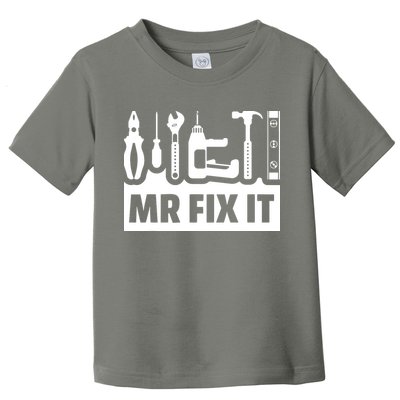 Dad Mr Fix It Funny Fathers Day For Father Of A Son Daddy Toddler T-Shirt