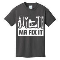 Dad Mr Fix It Funny Fathers Day For Father Of A Son Daddy Kids T-Shirt