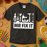 Dad Mr Fix It Funny Fathers Day For Father Of A Son Daddy Kids T-Shirt