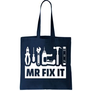 Dad Mr Fix It Funny Fathers Day For Father Of A Son Daddy Tote Bag