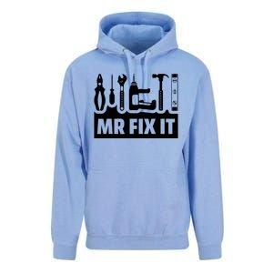 Dad Mr Fix It Funny Fathers Day For Father Of A Son Daddy Unisex Surf Hoodie