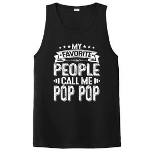 Distressed My Favorite People Call Me Pop Pop Retro PosiCharge Competitor Tank