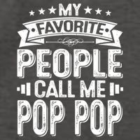 Distressed My Favorite People Call Me Pop Pop Retro Vector Backpack