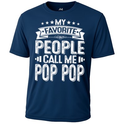 Distressed My Favorite People Call Me Pop Pop Retro Performance Shirt