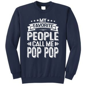 Distressed My Favorite People Call Me Pop Pop Retro Sweatshirt