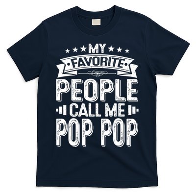 Distressed My Favorite People Call Me Pop Pop Retro T-Shirt
