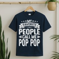 Distressed My Favorite People Call Me Pop Pop Retro T-Shirt