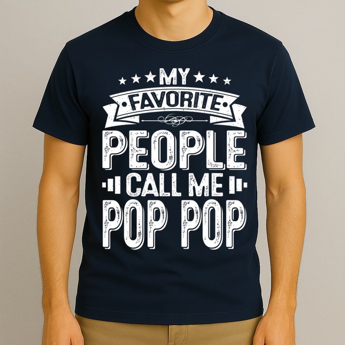 Distressed My Favorite People Call Me Pop Pop Retro T-Shirt