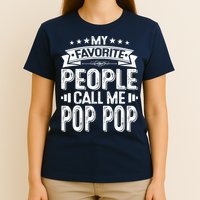 Distressed My Favorite People Call Me Pop Pop Retro T-Shirt