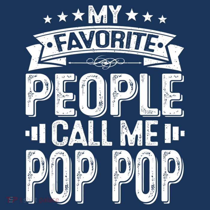 Distressed My Favorite People Call Me Pop Pop Retro Tall T-Shirt