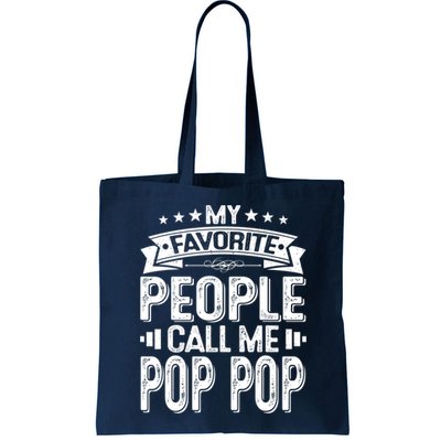 Distressed My Favorite People Call Me Pop Pop Retro Bag