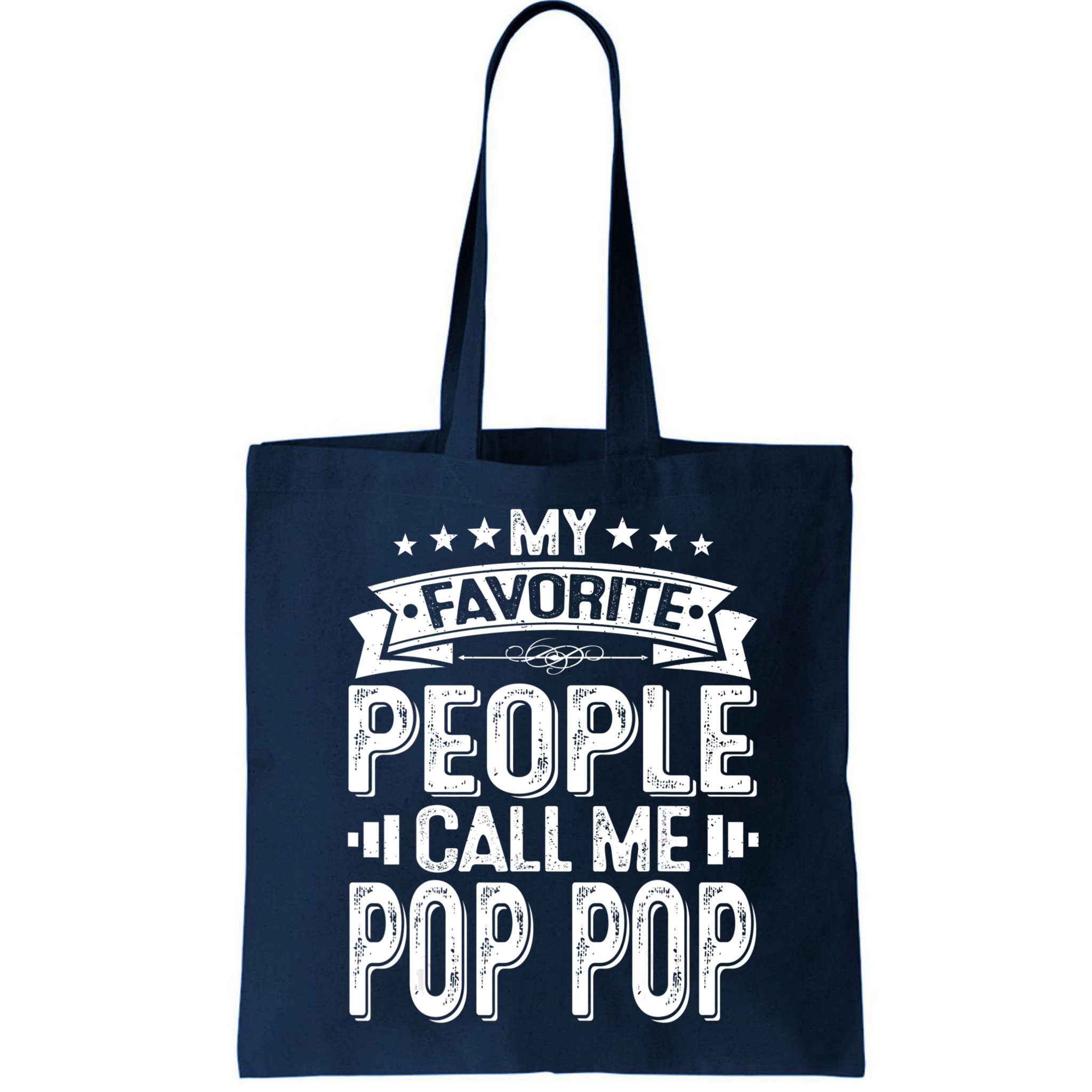 Distressed My Favorite People Call Me Pop Pop Retro Bag