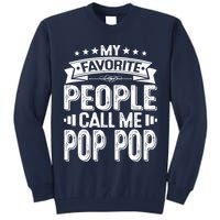 Distressed My Favorite People Call Me Pop Pop Retro Tall Sweatshirt
