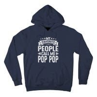 Distressed My Favorite People Call Me Pop Pop Retro Tall Hoodie